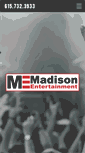 Mobile Screenshot of madisonentertainment.com